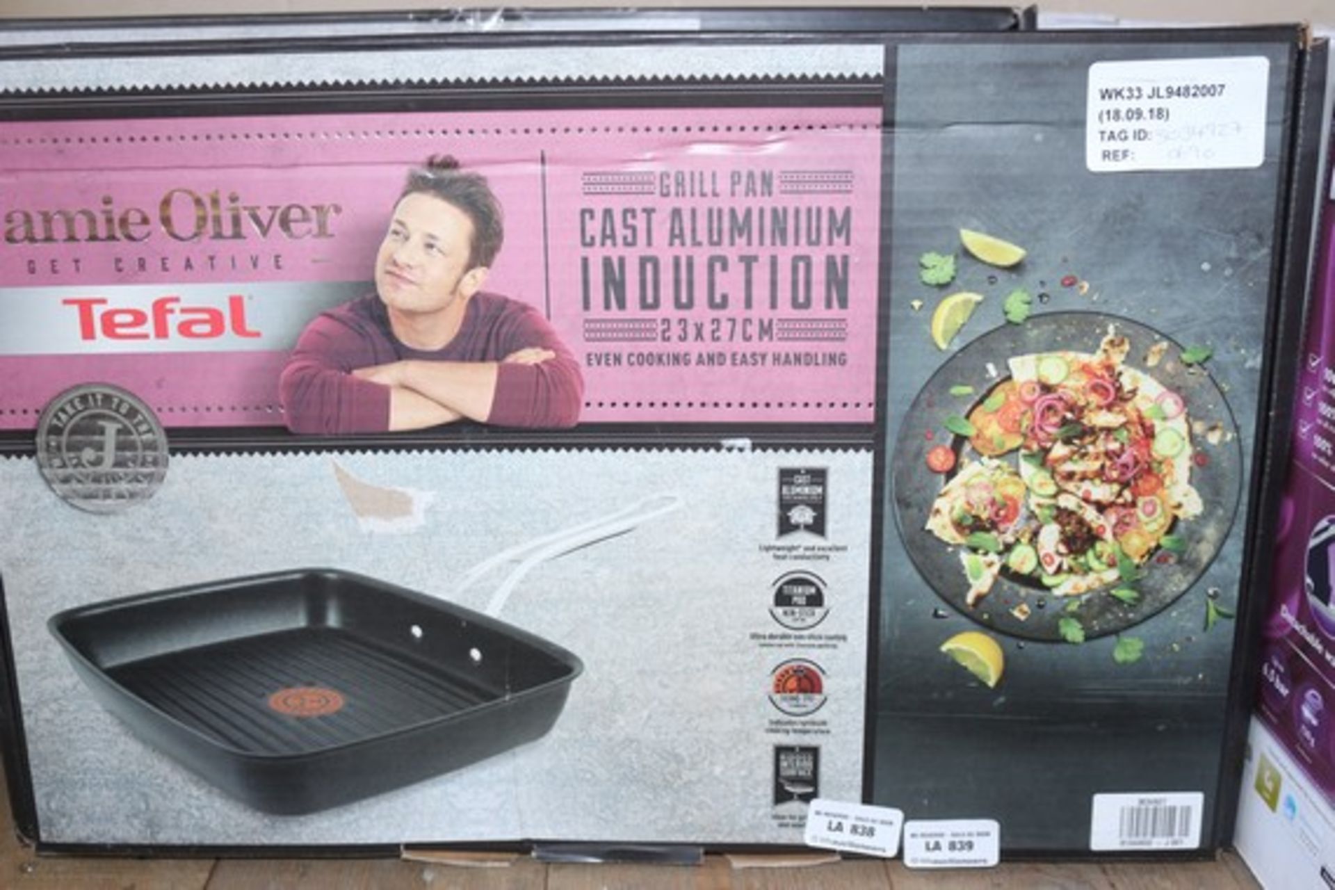 1 x JAMIE OLIVER TEFAL GRILL PAN RRP £70 (18.09.18) *PLEASE NOTE THAT THE BID PRICE IS MULTIPLIED BY