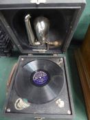 Decca portable gramophone (no recording head)