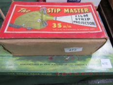 The Master Film Strip Projector, 35mm and a Totopoly game