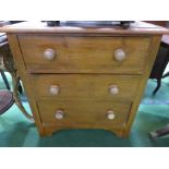 Pine chest of 3 drawers, 28' x 32' x 15'