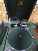 His Master's Voice portable gramophone