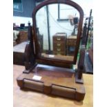 Mahogany dressing table mirror