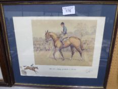 Framed & glazed print by Snaffles entitled 'The One to Carry your Half Crown'