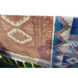 4 small rugs, approx 42' x 26', 42' x 27.5', 41' x 27.5' & a Karashi approx 44' x 27'