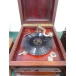 Box table top gramophone