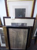 6 various framed pictures