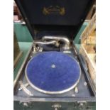 Savana Electric portable gramophone, wind-up