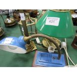 3 assorted table/desk lamps & lampshade
