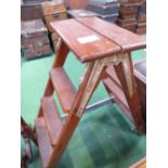 Wooden 4 tread step ladder, Shaftesbury Ladders Ltd