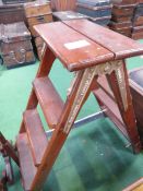 Wooden 4 tread step ladder, Shaftesbury Ladders Ltd