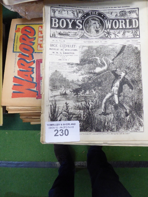 Qty of Warlord comics & The Boys Magazines