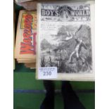 Qty of Warlord comics & The Boys Magazines