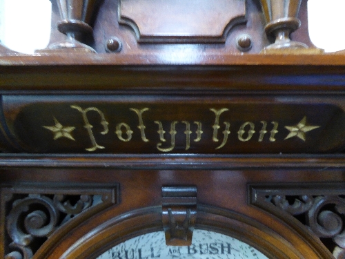 Antique 'Polyphon' upright coin operated (1 penny) musical box by William H Russell, Leicester. - Image 7 of 9