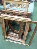 6 gilt picture frames & 1 other