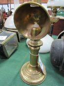 Brass desk top candle reading lamp