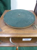 HMV box table top gramophone