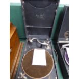 Mayfair Delux portable gramophone