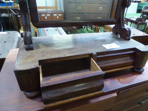 Mahogany dressing table mirror - Image 2 of 2