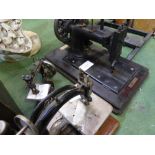 Old S.Loewe of Germany manual sewing machine, Singer sewing machine & Willcox & Gibbs sewing