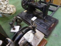 Old S.Loewe of Germany manual sewing machine, Singer sewing machine & Willcox & Gibbs sewing