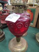 Pair of table oil lamps