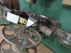 A hand-cranked Bing cine film projector & another