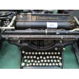 Underwood typewriter