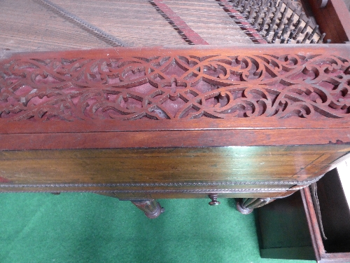 Early 19th century mahogany cased square piano by William Edwards, Bridge Street, Lambeth with 5 - Image 10 of 11