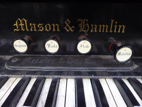 Mason & Hamlin foot pump reed organ, 45' x 42' x 18' - Image 2 of 2
