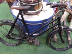 Child's old bicycle with bell & 2 other wheels