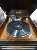 Regal box table top gramophone