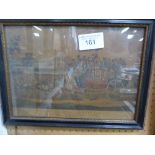 Framed & glazed print of a Charabanc (horse-drawn) entitled 'Passengers going to Bury Fair taken