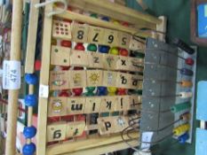 Child's abacus & 2 child's counting toys