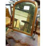 2 mahogany dressing table mirrors & 1 mirror