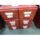 6 drawer card index cabinet, Emir 4 drawer workshop cabinet & nest of 3 tables