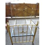 Brass bed frame, 6ft x 3ft