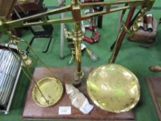 Brass shop scales & weights