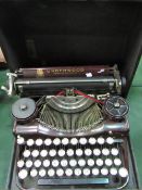 Underwood portable typewriter