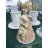 Savoy figurine of a young girl, figurine of a young ballerina, 2 Nescafe commemorative cups &