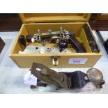 Stanley Rule & Level Co. 612 compass plane, Stanley No. 45 (made in USA) combination plane in