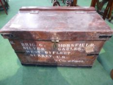 Leather trunk (military box)