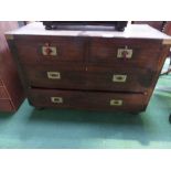 Mahogany chest of 2 over 2 drawers, 39.5' x 27' x 18.5'