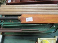 5 bagatelle boards, Wisden cricket bat & a set of stumps