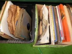 2 boxes of Shelac records