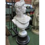 Small Roman Emperor bust on plinth