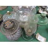 4 small oil lamps