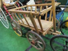 4 wheel wooden hand cart