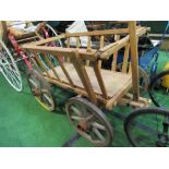 4 wheel wooden hand cart