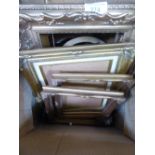 Box of various picture frames