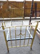 Brass bed frame, 6ft x 3ft